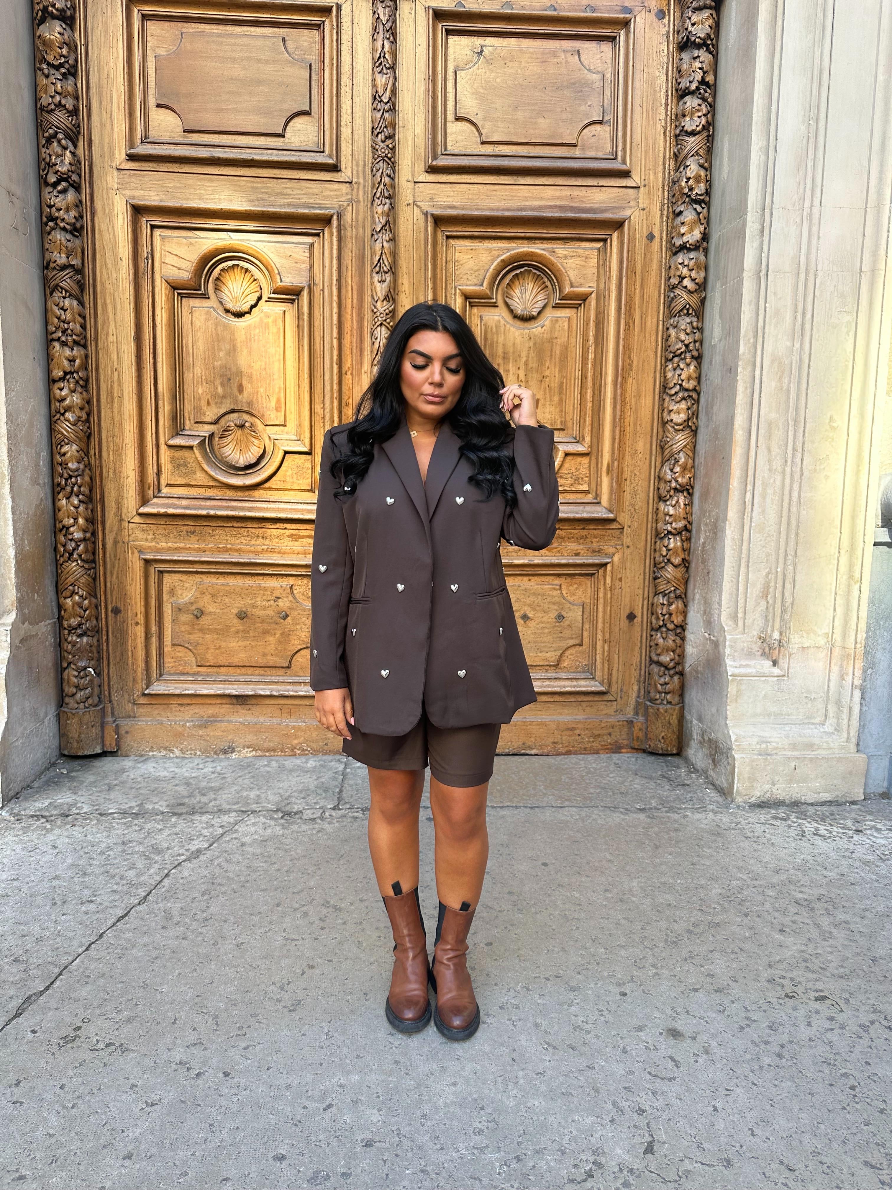 Blazer Cœur Chocolat
