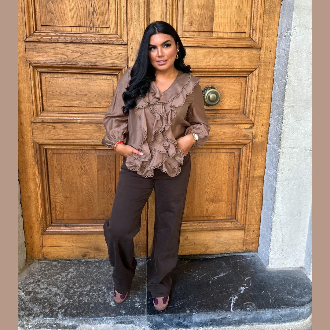 Chemisier à volants