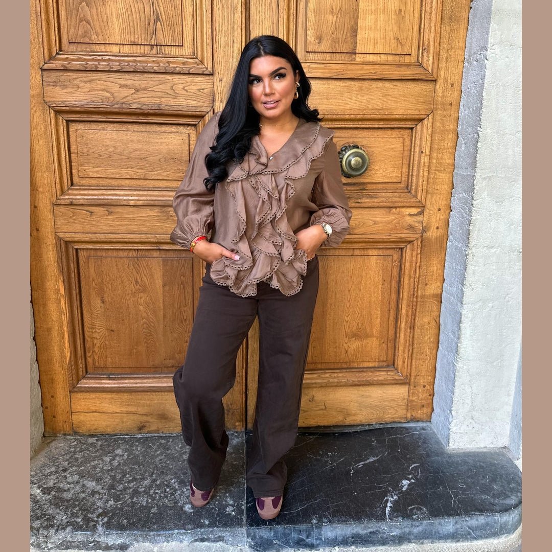 Chemisier à volants