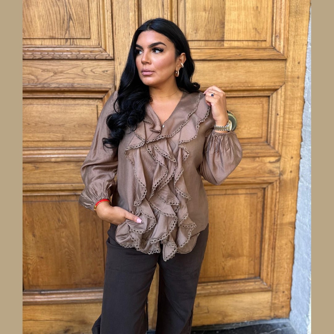 Chemisier à volants