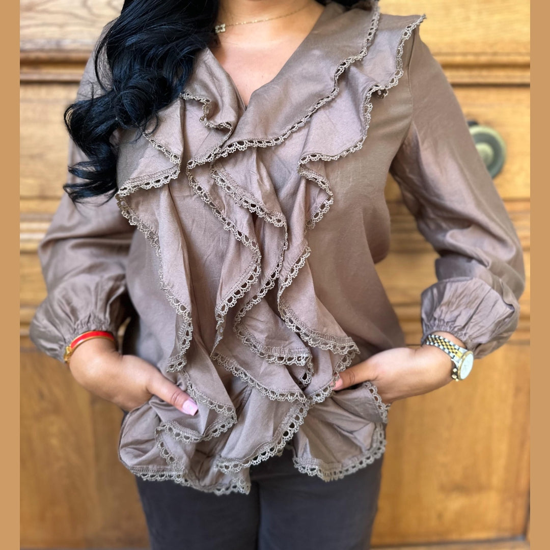 Chemisier à volants