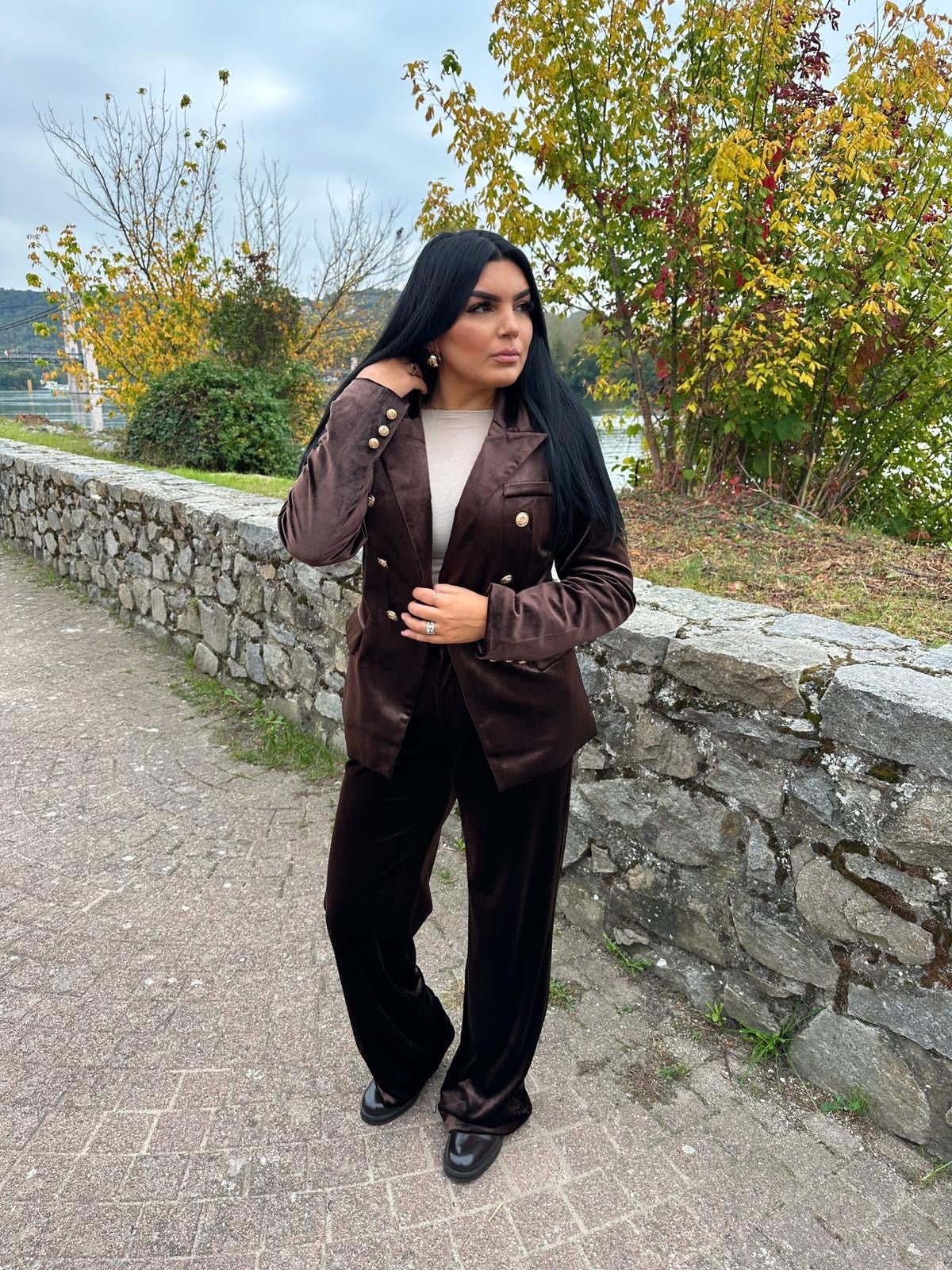 Blazer Velours Chocolat