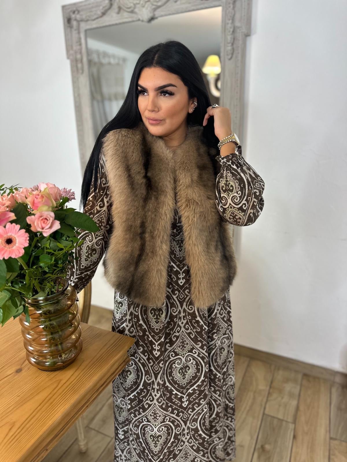 Robe Longue Bohème Marron