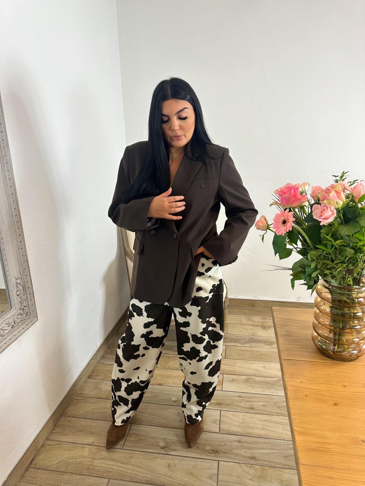 Blazer Oversize Noir – Élégance Moderne