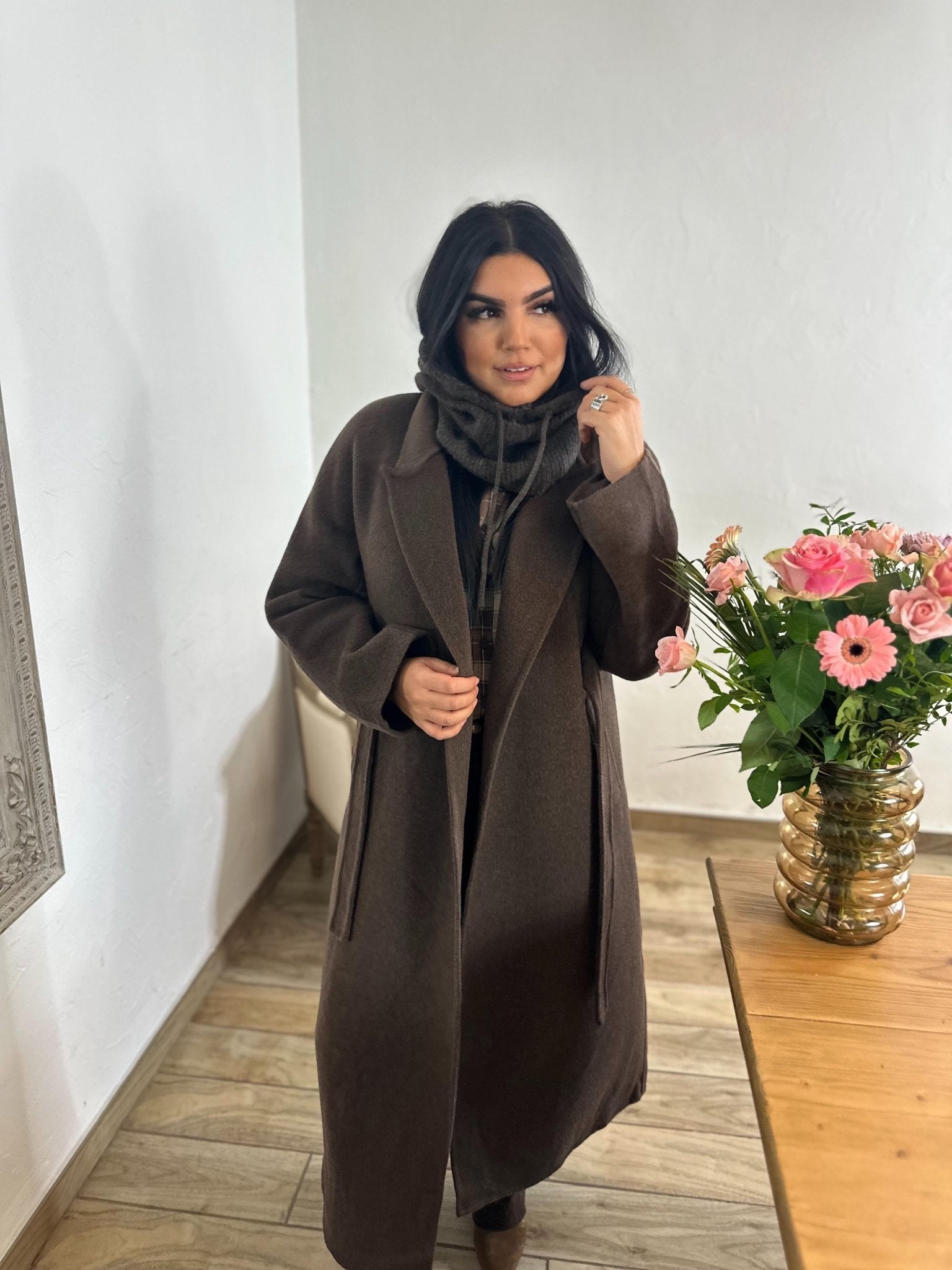 Manteau Long Chocolat