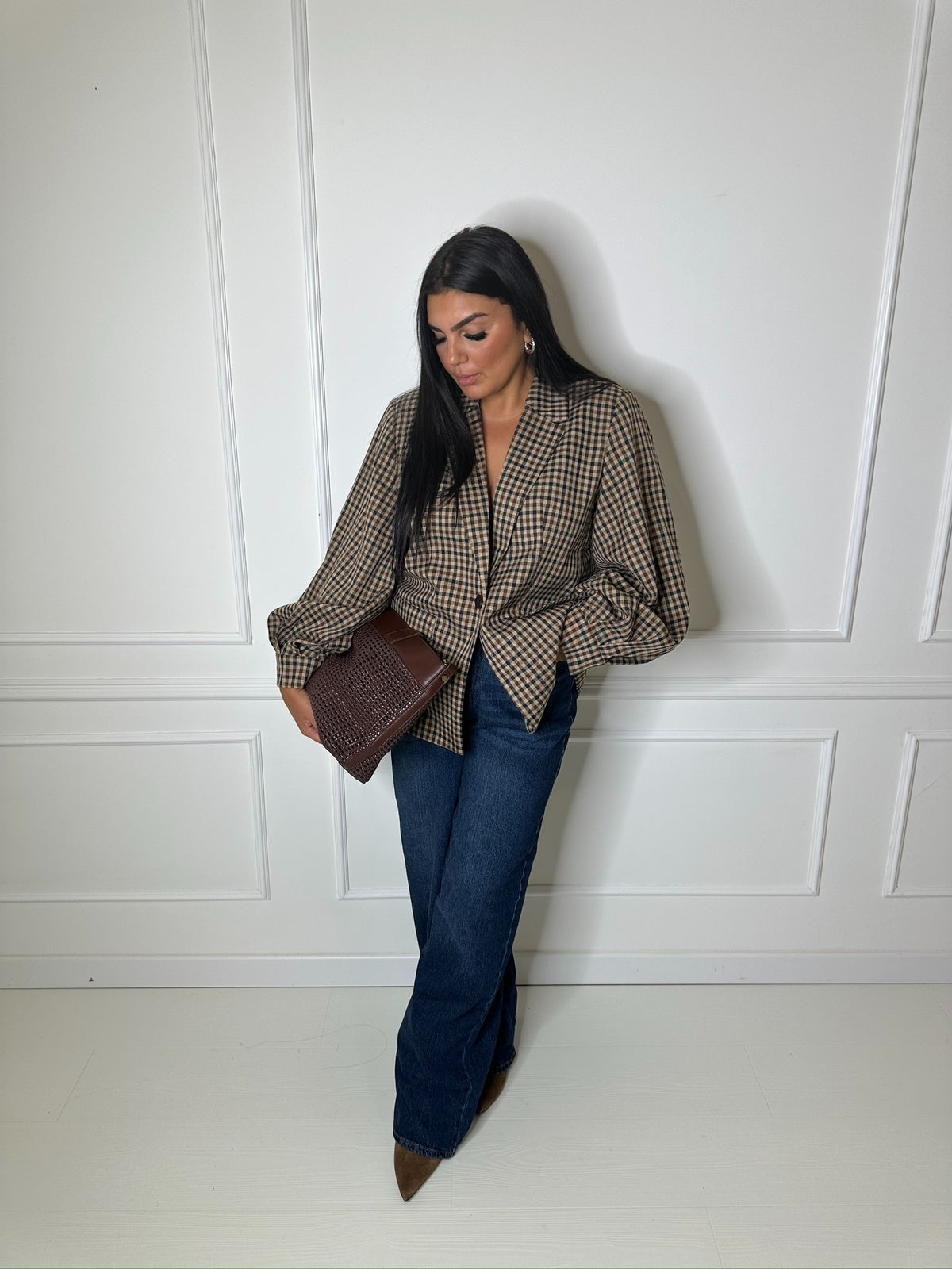 Blazer carreaux Vila