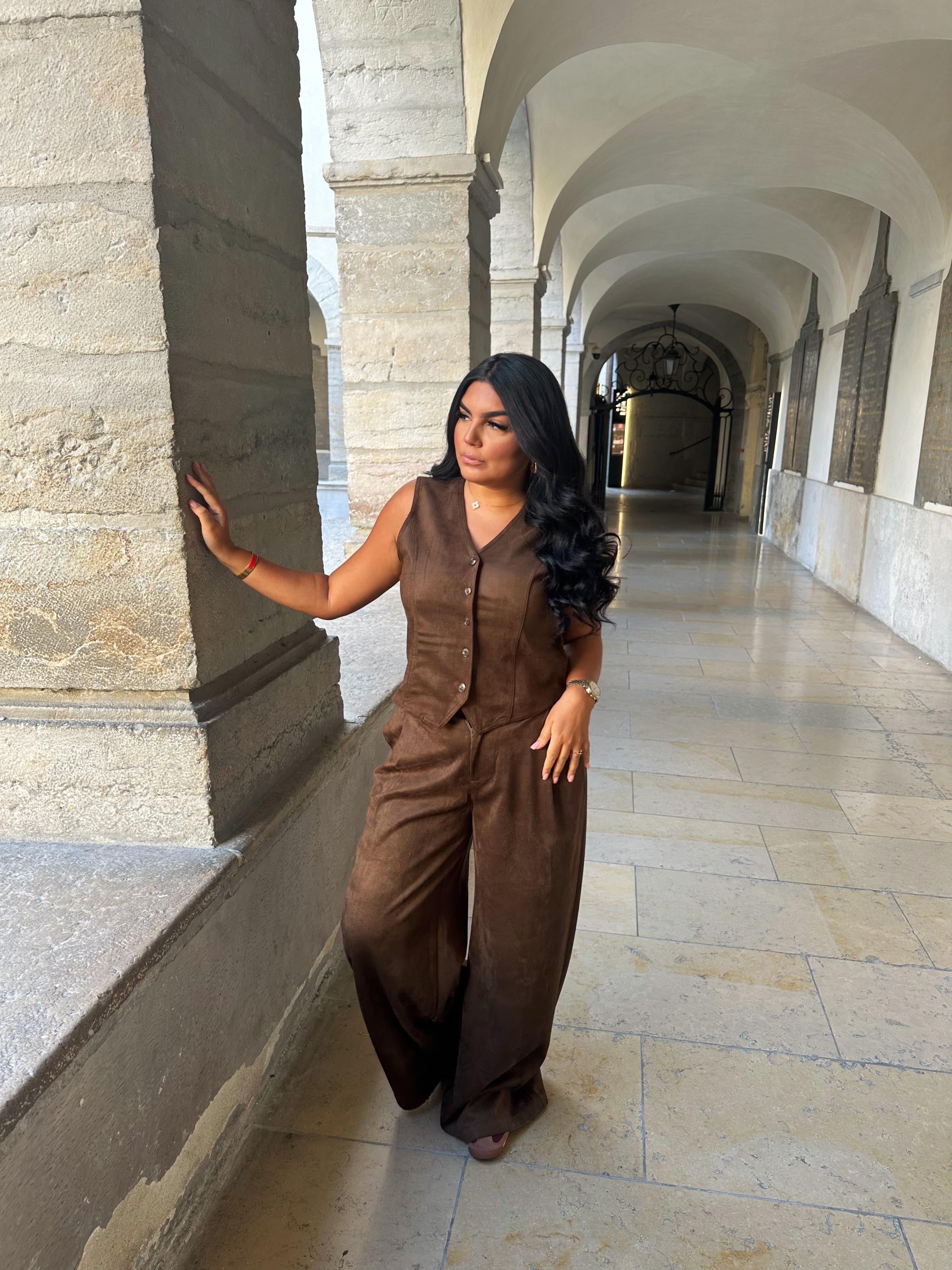 Ensemble Suédine Chocolat