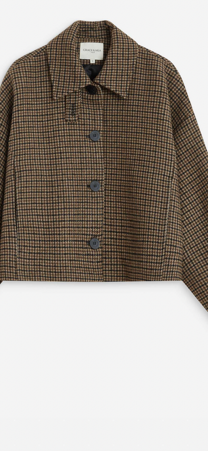 Manteau Pied de poule Arthur