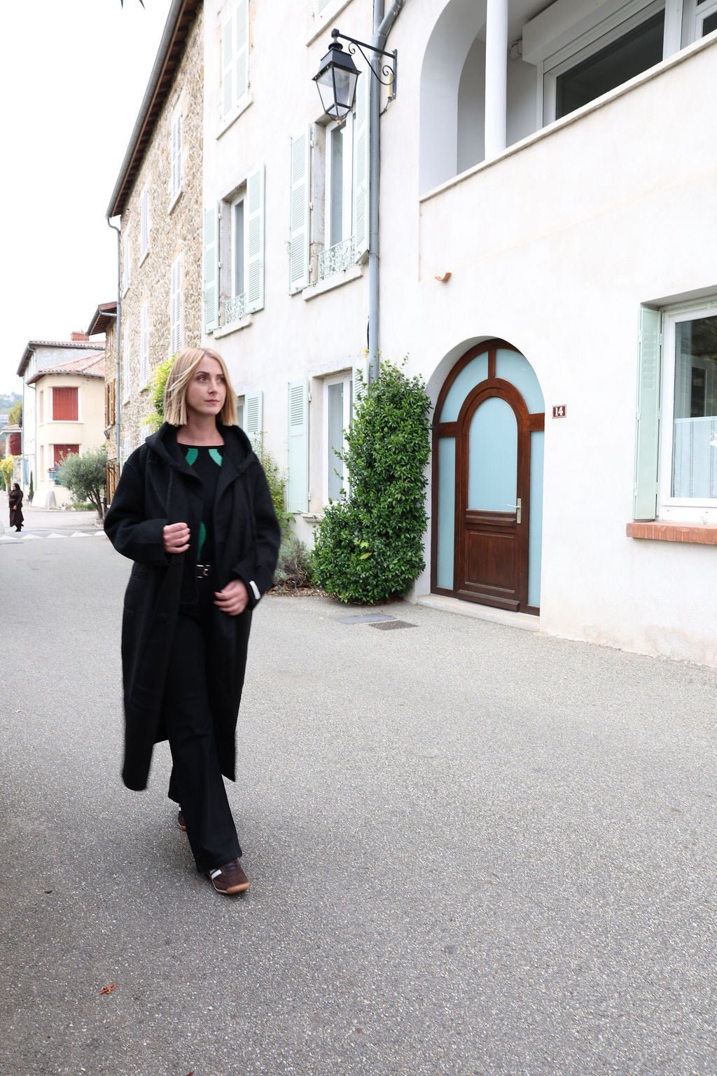 Manteau 70% de laine chocolat