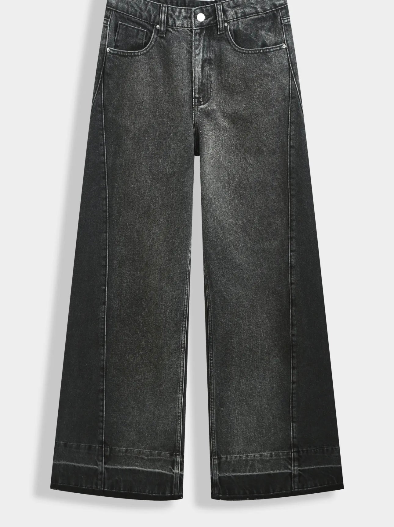 Jean Wide Leg Bicolore – Effet Patchwork