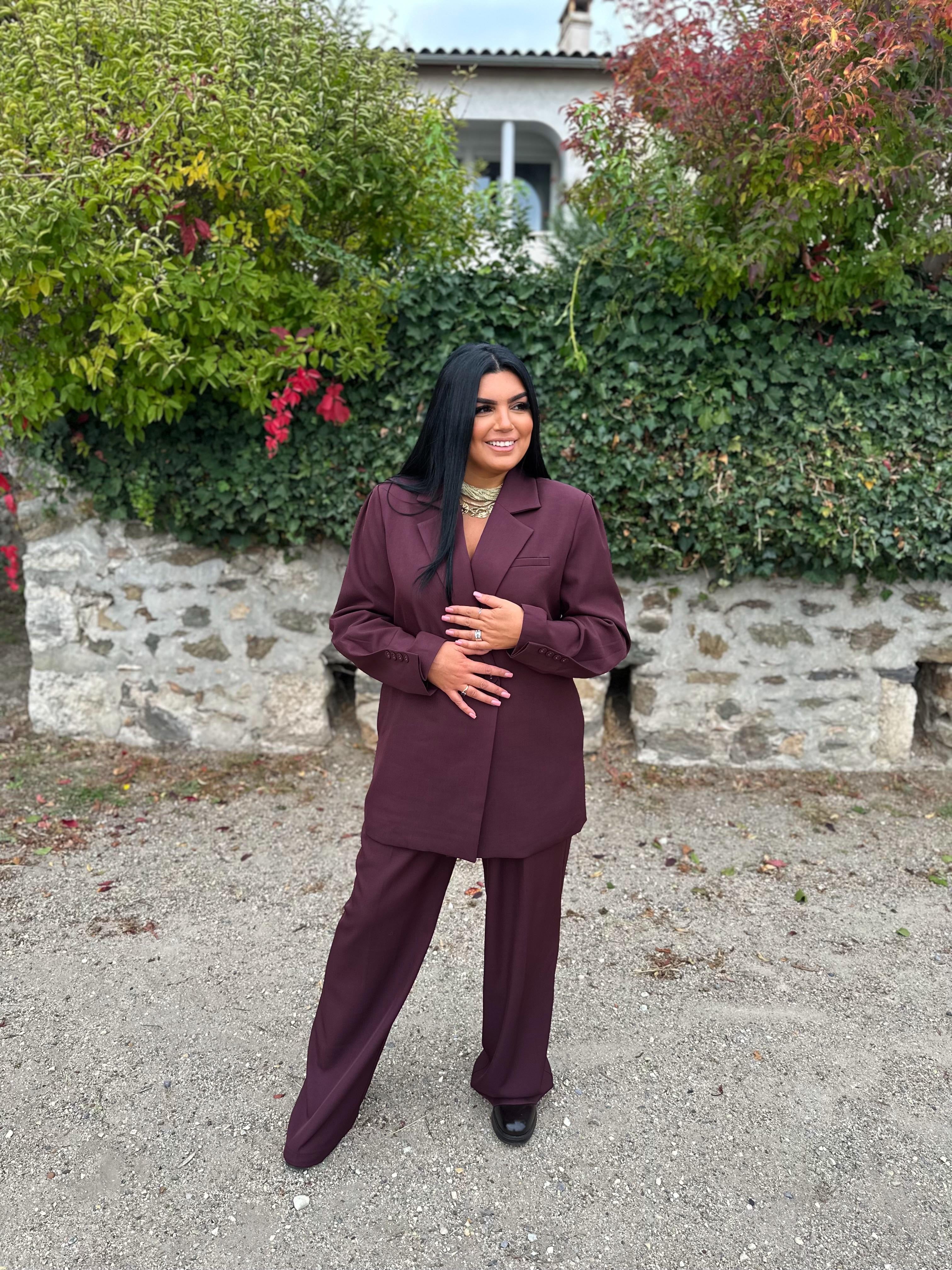 Pantalon prune Lauren