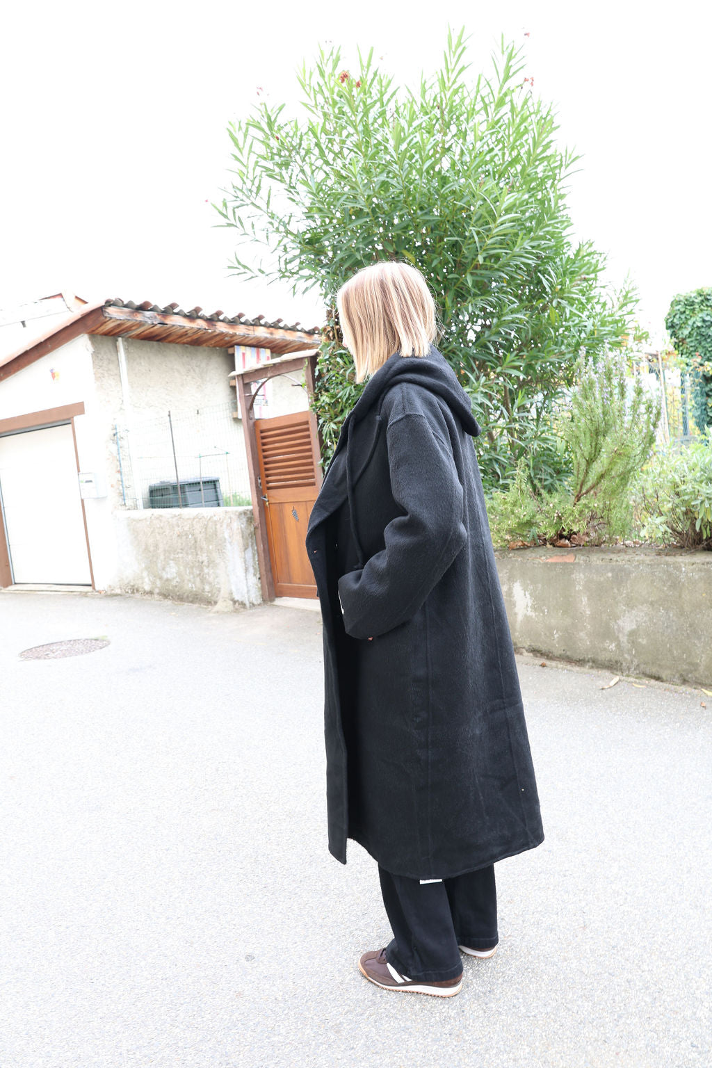 Manteau 70% de laine chocolat