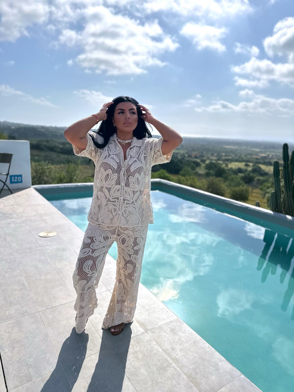 Ensemble Crochet Beige