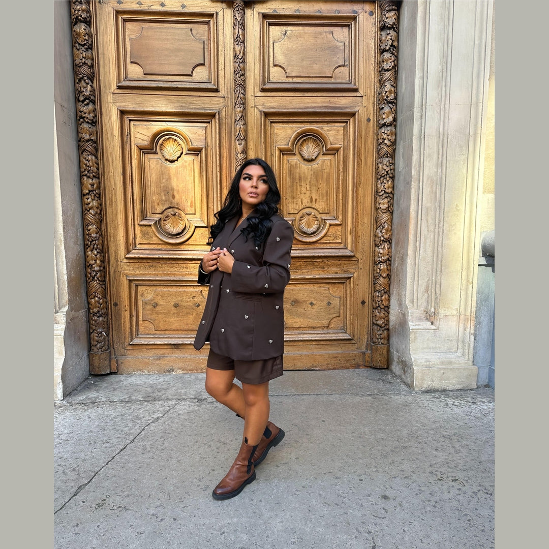 Blazer Cœur Chocolat