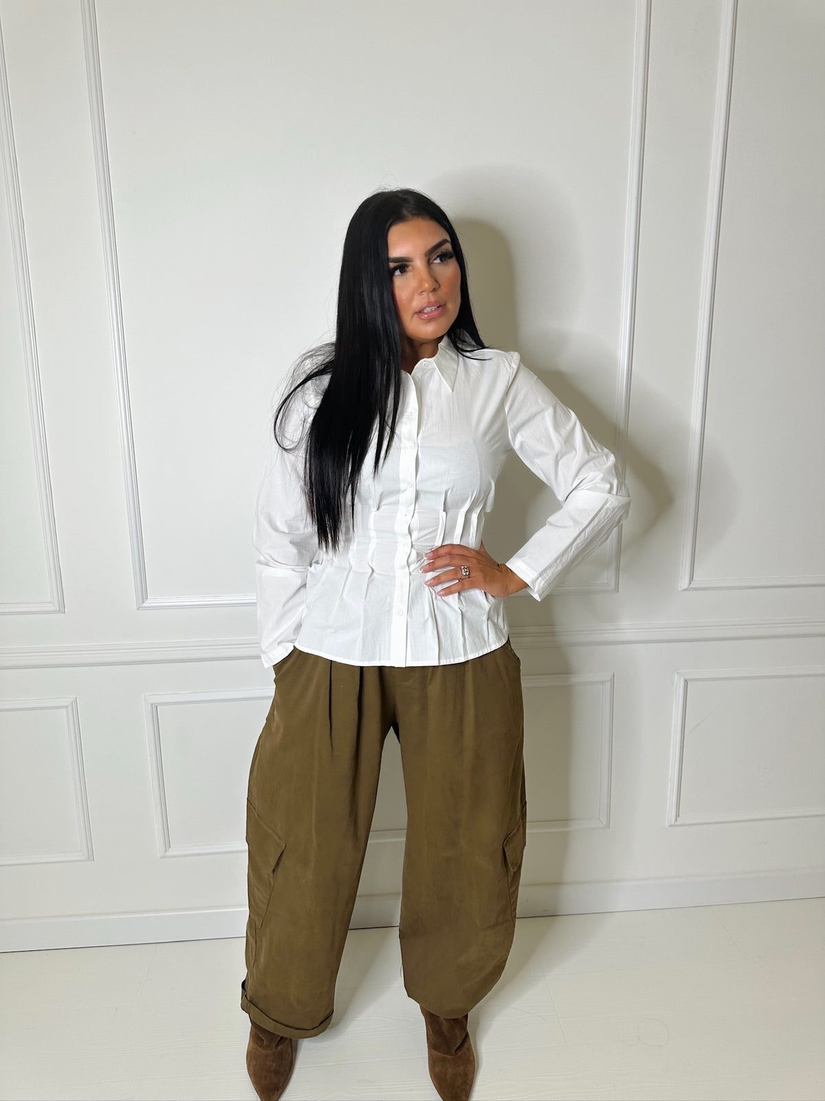 Chemise blanche cintrée