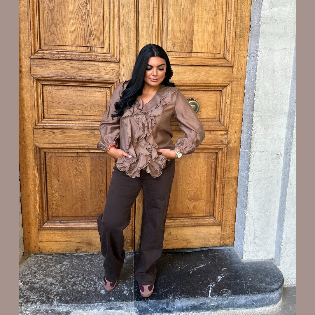 Chemisier à volants