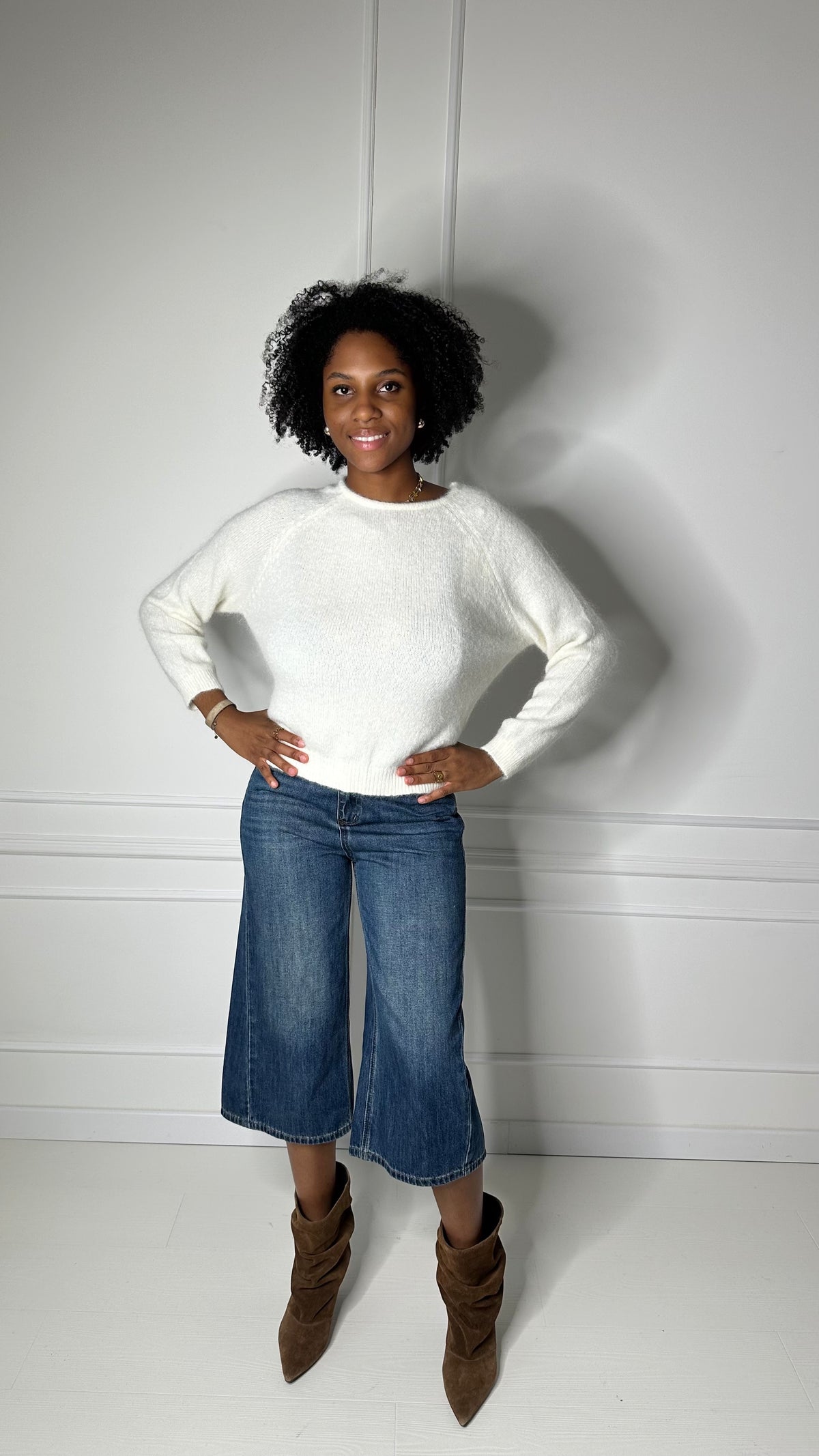 Pull oversize dos ouvert Grace&Mila
