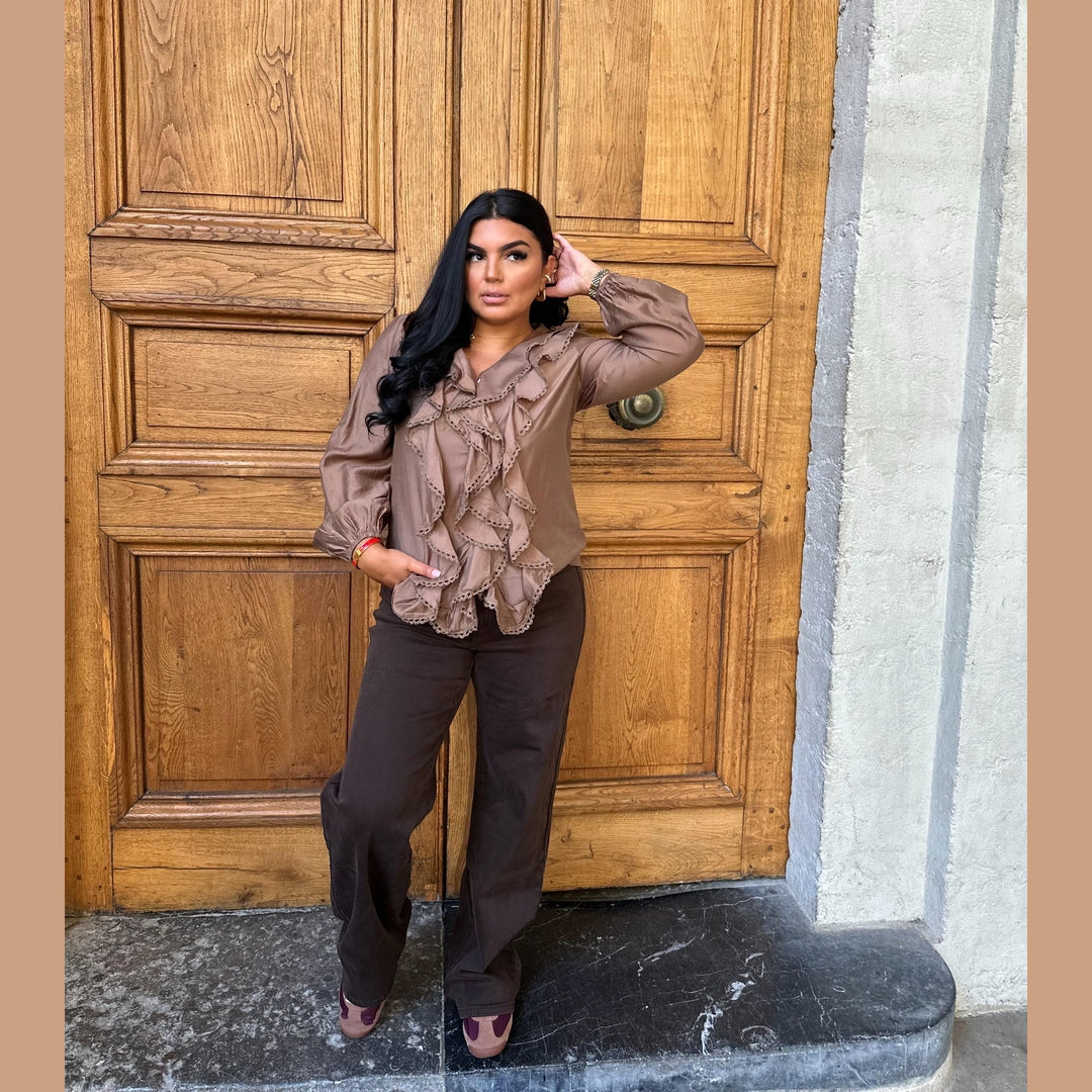 Chemisier à volants