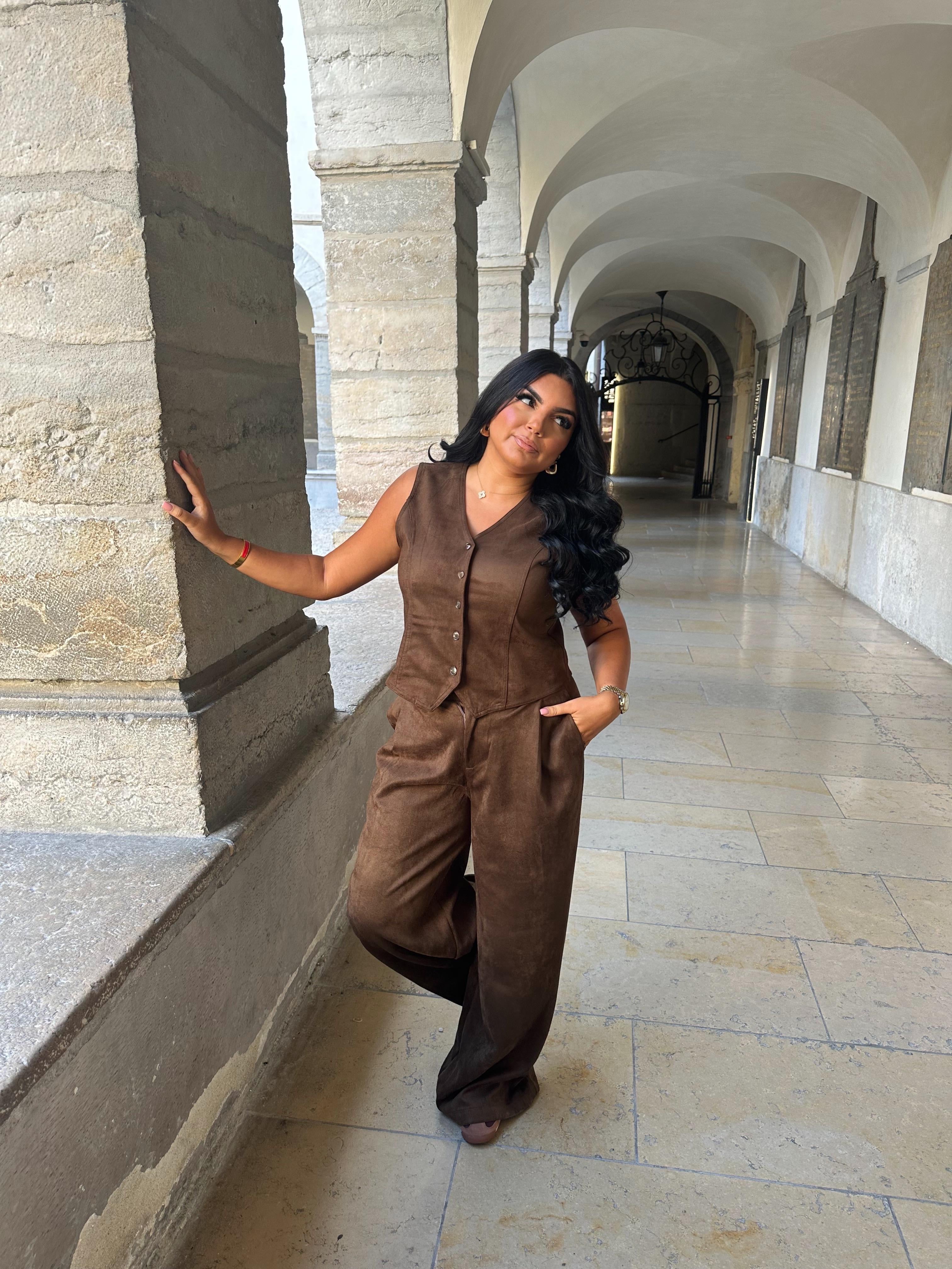 Ensemble Suédine Chocolat