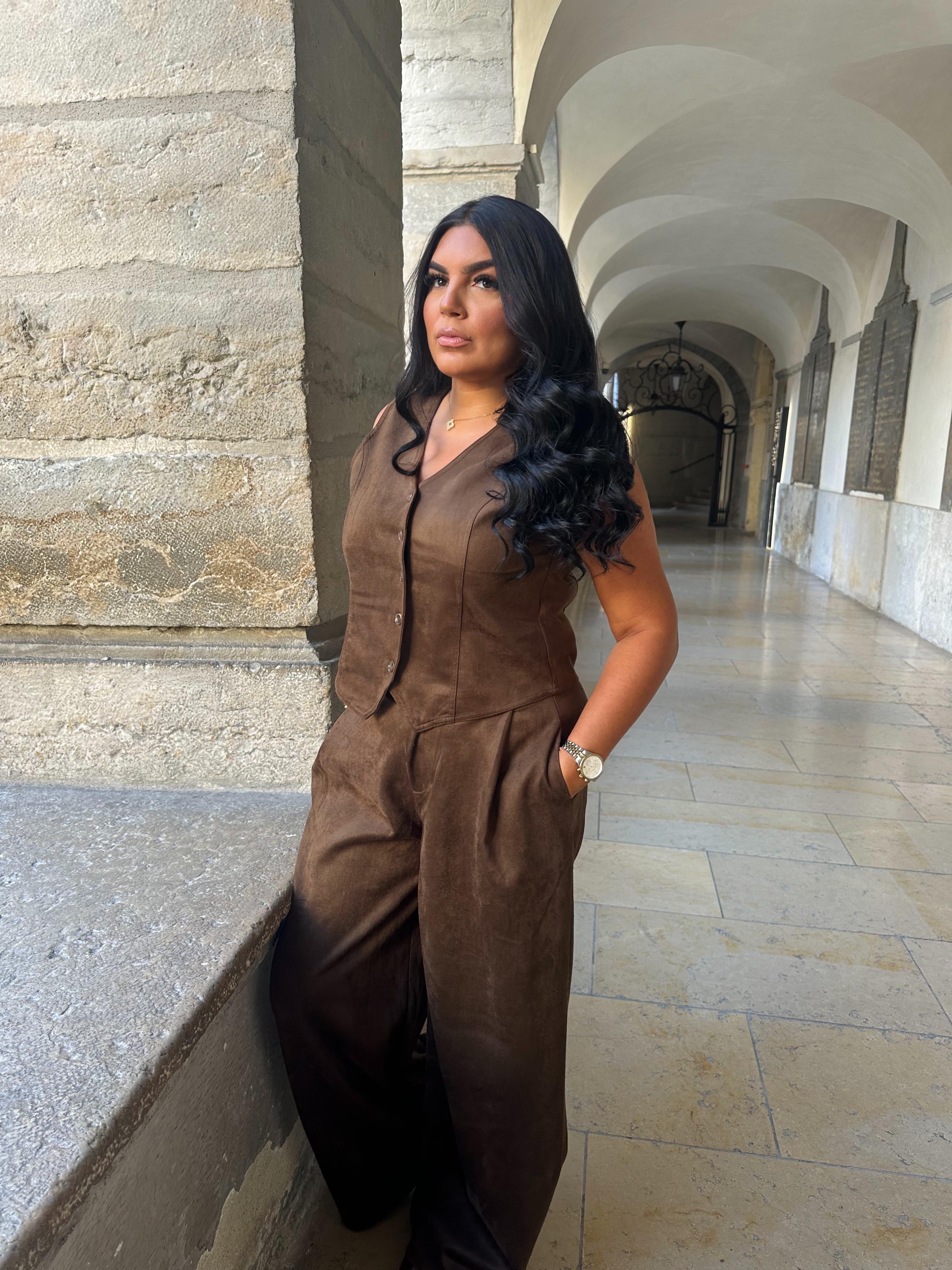 Ensemble Suédine Chocolat