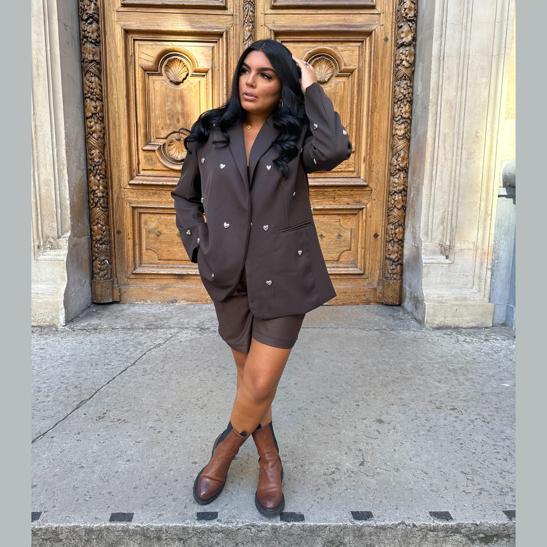 Blazer Cœur Chocolat
