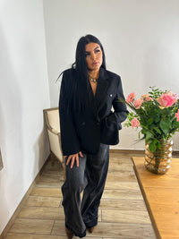 Blazer Oversize Noir – Élégance Moderne