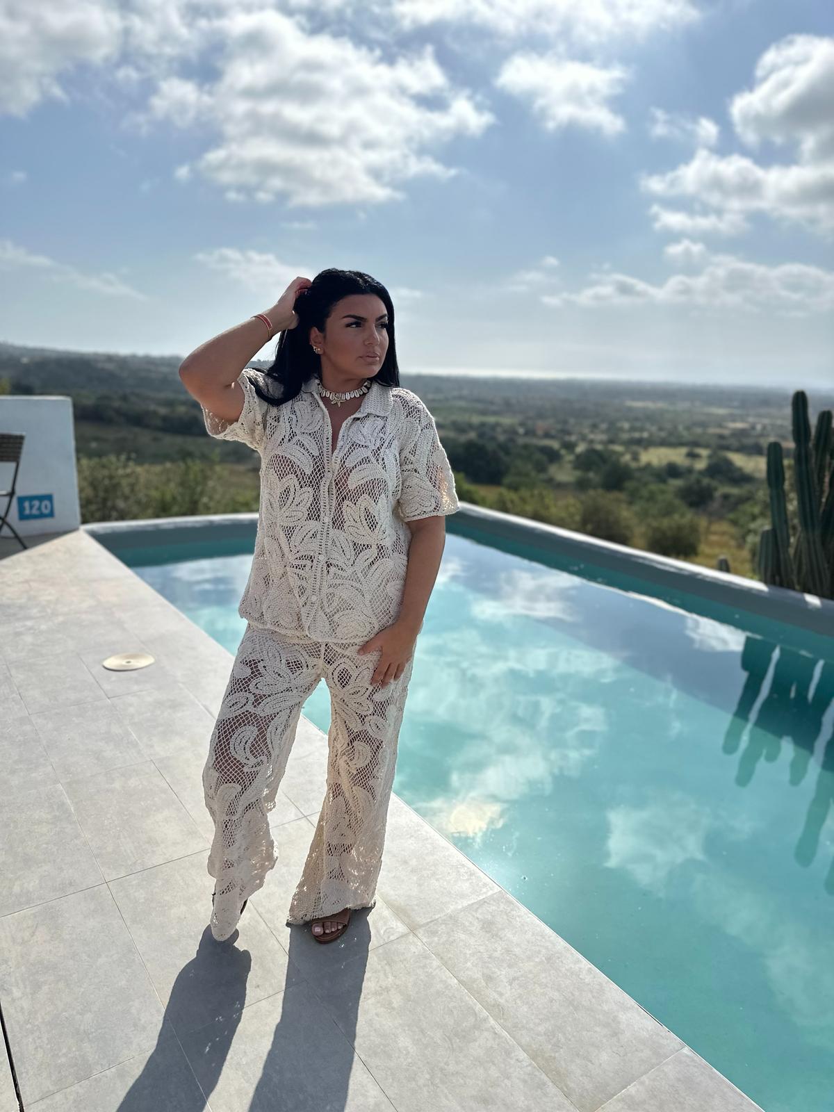 Ensemble Crochet Beige