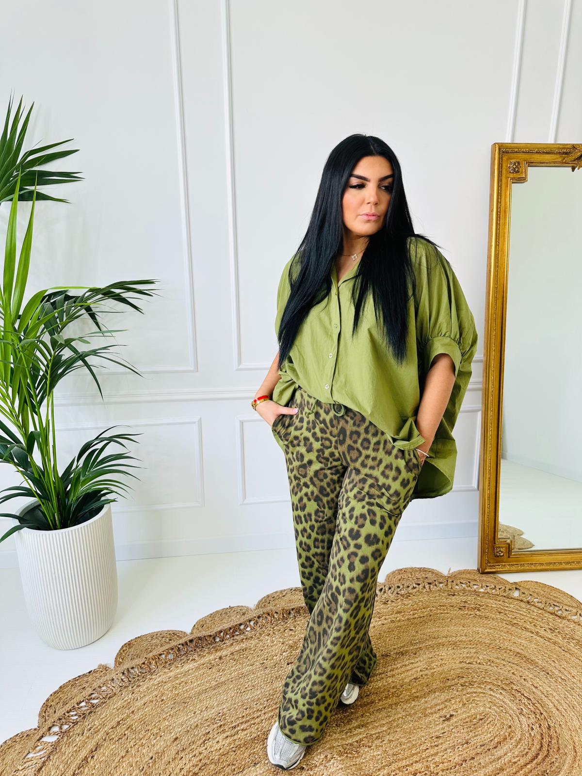 Chemise KAKI OVERSIZE