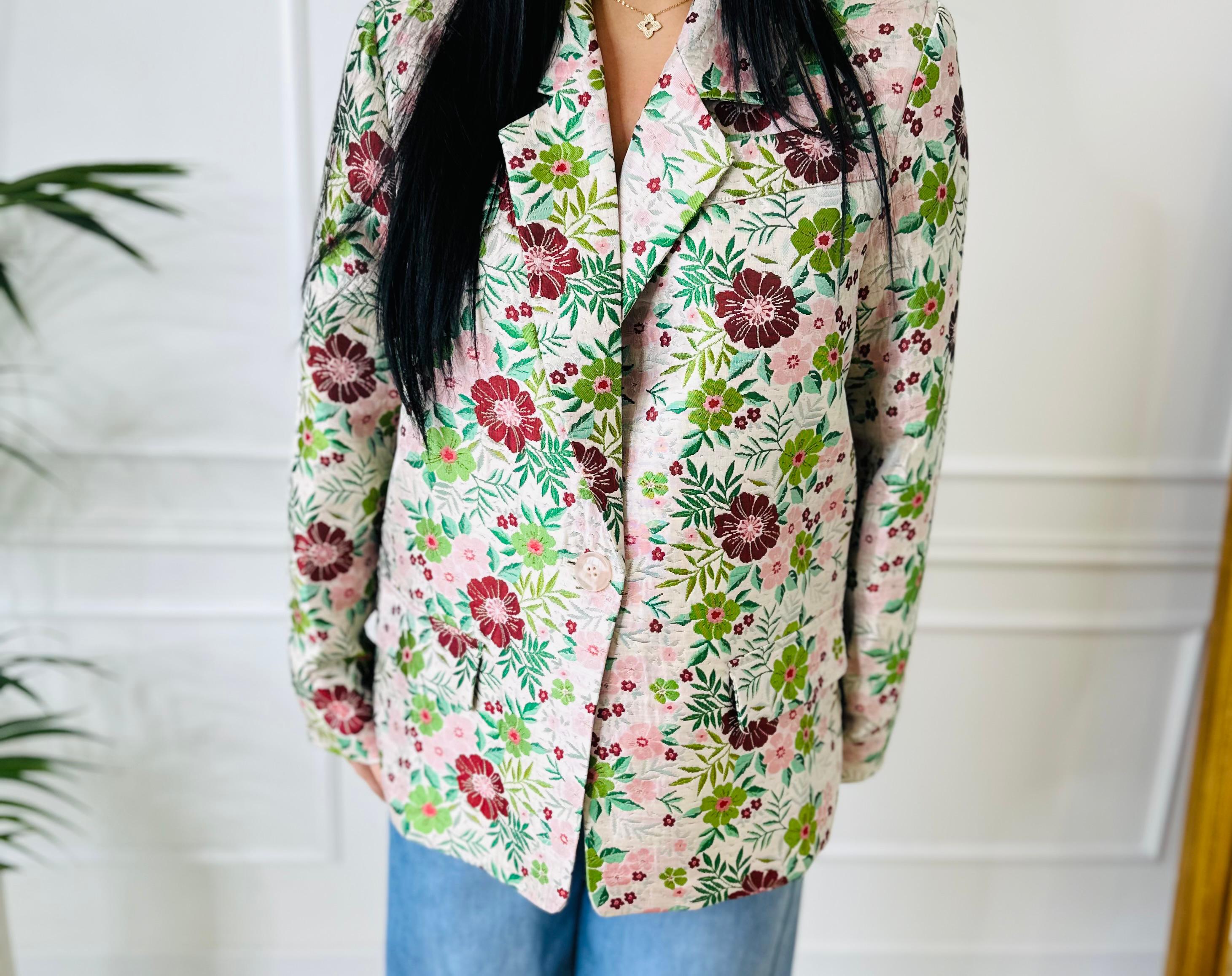 Blazer Fleuri Pastel