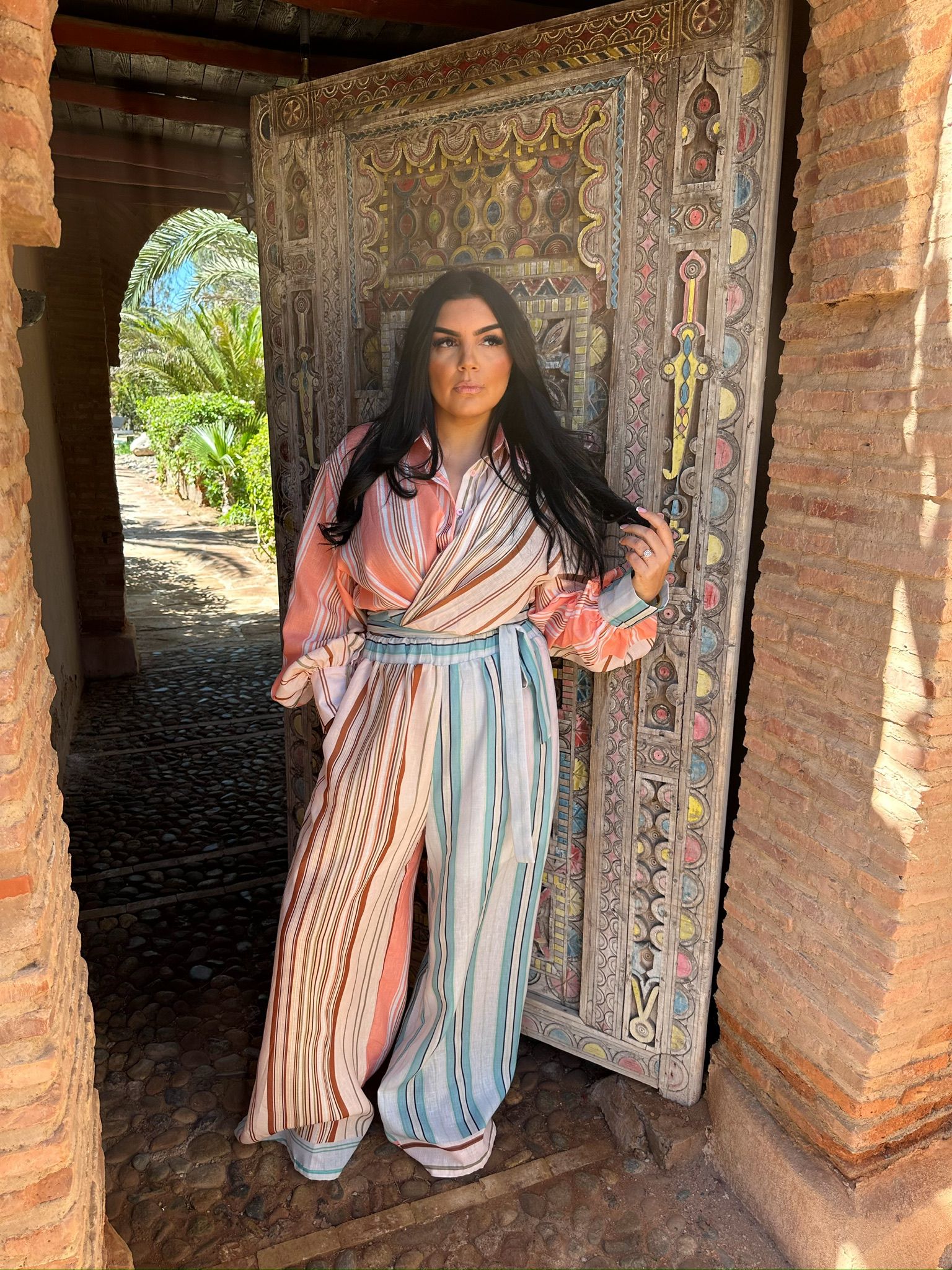 Ensemble Rayures Multicolores